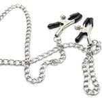 Men'S Bondage Stainless Steel Nipple Clamps 2In1 Sm Erotic Breast Clamp With Penis Ring Adjustable Nipple Clips Sex Toys Men'S Penis Strap Ons Gay Aid Strap On Man Sex Toy For Couples