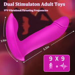 Thrusting Dildo G Spot Vibrator, 3 In 1 Adult Sex Toys For Women Wearable Vibrator With App Remote Control And Strapless Strap-On Dildos, Butterfly Couples Sex Toy Sexual Pleasure Tools For Women