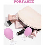 Pink Nipple Corrector For Flat Inverted Nipples For Breastfeeding Mother Or Women Vacuum Cup, Non-Piercing Feather Nipple Clip Clamps