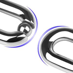 Stainless Steel Cock Ring,Penis Ring Penis Toys Cock Ball Stretcher Weights Cockring For Erection Enhancing Long Lasting Stronger Pleasure Ring Men Sex Toys (2.87In)