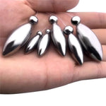 Stainless Steel Metal Urethral Sound Stick Prostate Massager With Pull Ring Male Masturbation Urethral Beads Men And Women Flirting Fun Adult Products