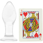 4 Inch Classic Glass Butt Plug With Lube 1Oz | Anal Sex Toys | Butt Plugs | Anal Plugs