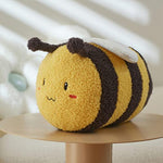 14In Soft Bee Stuffed Animal Plush Toy Cute Fuzzy Bumblebee Plushies Doll Realistic Cartoon Honeybee Anime Pillow Room Decor Birthday For Kids Friends Boys Girls