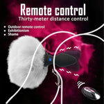 Rechargeable Vibrating Bunny Tail Anal Plug for Couples and Solo Play