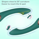 Ergonomic Curved G Spot Vibrator for Women with One-Button Control and Silent Waterproof Operation