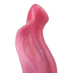 Colorful Liquid Silicone Alien-Shaped Dildo with Fantasy Tongue Design for Adult Couples