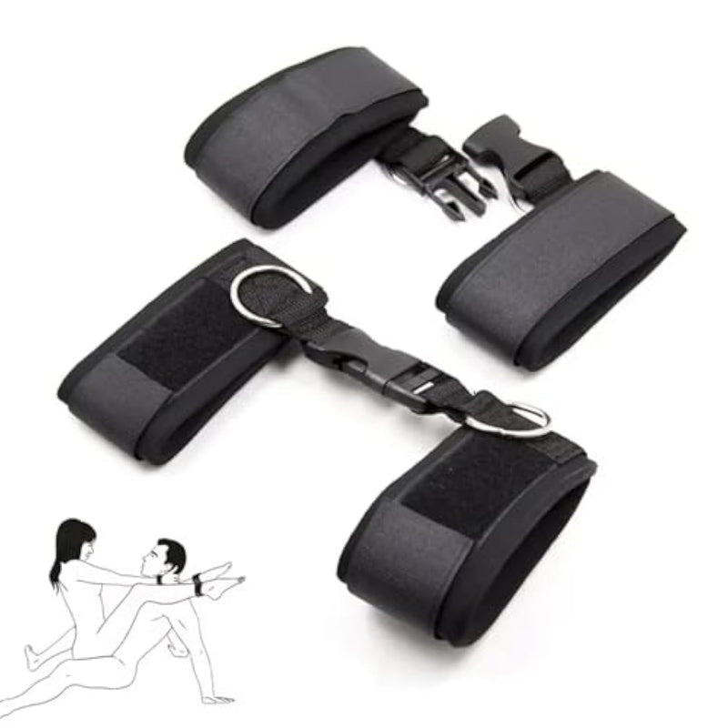 Bdsm Toys Sex Bondage Rope Couples Sex Toys, Bed Bondage Restraints Kit Women Sex Toy With Ankle & Wristcuffs, Sex Furniture For Bedroom Sex Novelties Bondage Gear & Accessories Adult Toys For Women