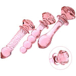 Transparent Glass Dildo For Women, Crystal Masturbator Adult Products G-Spot Pleasure Anal Butt Plug For Men Or Couple