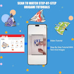 Origami Kit for Kids Ages 5-12, 12 Designs & 36 Colorful Folding Paper Sheets