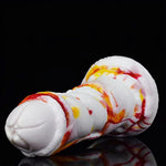Multi Color Soft Feeling Alien Dildo Couple Use With Suction (Red+Yellow+White)