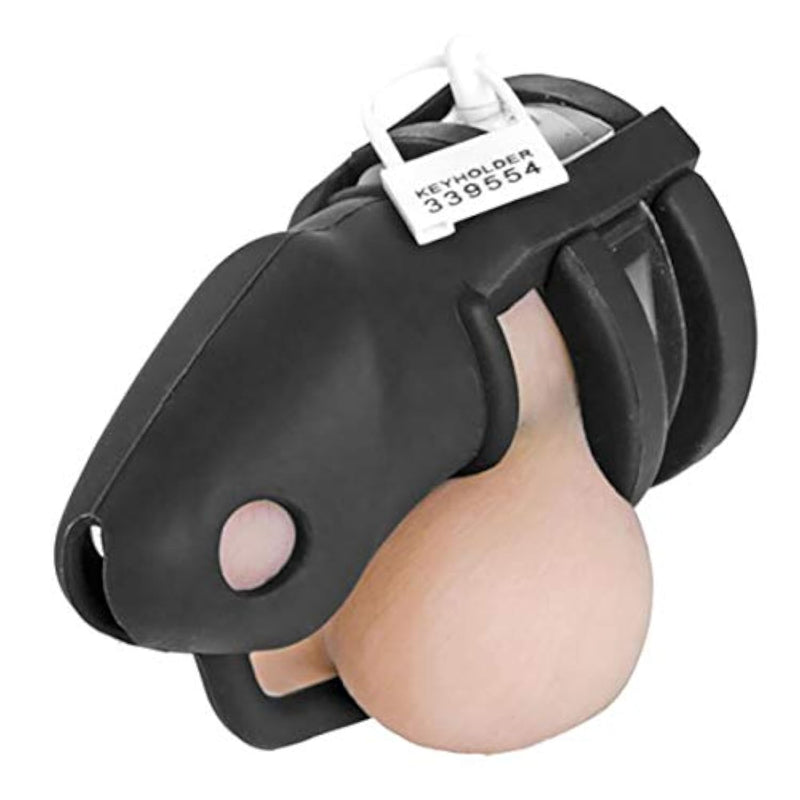 Adult Bdsm Adjustable Black Silicone Cock Cage For Men Chastity Devices Male Chastity Locked Cage Sex Toy For Men Restraints Erection (Full Set (3 Rings), Black)