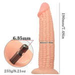 G-Spot Bumps Dildo With Electric Drill Adapter Sex Machine Spinning Vegetable Penis Big Cock Adult Sex Toy For Vaginal & Anal Stimulation(Flesh)