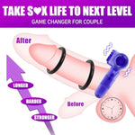 5Pcs Vibrating Cock Ring Sex Toys Penis Rings, Cockring Clitoral Vibrator Penis Sleeve Couple Vibrator, Erection Enhancing Sexual Stimulator Sex Toys For Men & Couples