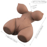 6.37Lb Male Masturbator with 3In1 Soft Big Breasts Tight Pussy & Ass, Adult Torso Sex Toy Dolls for Men Orgasm
