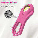 Silicone Vibrating Cock Ring, Dual Penis Ring Vibrator For Male Longer Lasting Erection Enhancing, 9 Vibration Modes For Partner Pleasure, Waterproof Rechargeable Adult Sex Toy For Couples (Wine Red)