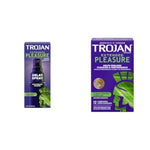 Trojan Extended Pleasure Delay Spray 2.0 fl oz. & Extended Pleasure Climax Control Condoms, 12 Count Bundle
