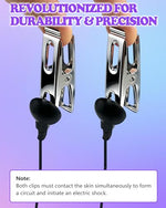 Vibrating Nipple Clamps Electric Shock Clitorist Clamp BDSM Sensory Play