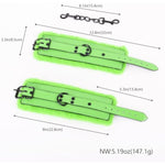 Sm Sex Bondage Kit For Couples Leather 5 Pcs Restraints Set With Handcuffs, Feather Tickler, Blindfold, Spanking Paddle And Horse Whip Adult Men Women Toy