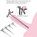 Stainless Steel Urethral Sounds Dilators With Adjustable Screw Stainless Steel Rod Sex Toys - Catheters & Sounds Penis Plug Sounding Rods Bdsm Prostate Massage For Male Exercise (Long,8Mm)