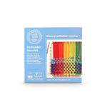 Traditional Potholder Weaving Kit with Sturdy Metal Loom and Cotton Loops in Rainbow Colors