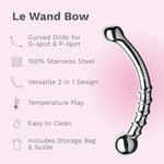 Bow Stainless Steel G-Spot Massager - Adult Sex Toys, Sexual Pleasure Tools For Women