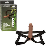 Performance Maxx Life-Like Extension With Harness, Silicone 2-Inch Length Added Penis Sleeve - Brown Se-1633-35-3