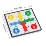 Ludo Magnetic Folding Travel Board Game Set for 2 to 4 Players, 9.75 Inches