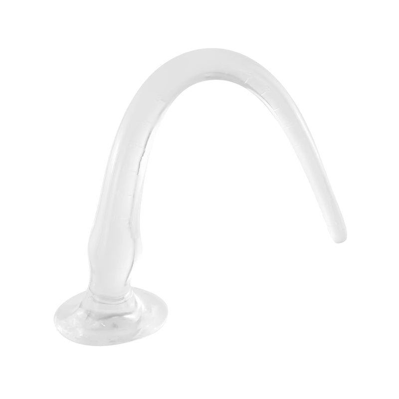 Super Long Anal Plug Dildo, Clear Flexible Butt Plug Vaginal Prostate Massage Stimulation For Men And Women, 15.7In (M)