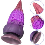 Tentacle Butt Plug Anus Stretcher With Strong Suction Cup Realistic Dildo Animal Penis Liquid Silicone Prostate Massager G-Spot Stimulator Monster Adult Sex Toys For Men Women Couple (S)