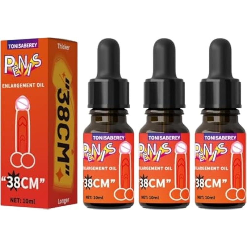 Enlarge Growth Oil - Enlarging Massage Oil With Herbs Ingredients To Help Increase Size, Girth And Length - 0.34 Fl Oz By Tonisaberey (Pack Of 3)