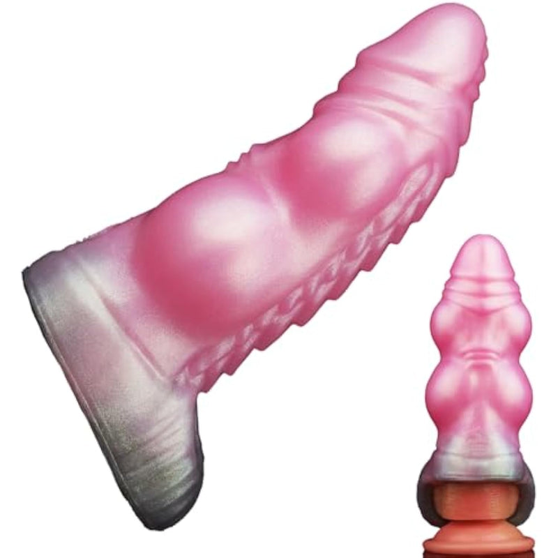 Elastic Dragon Silicone Fantasy Dildo Sheath Sleeve, Penis Enlargement Sleeve With Hoop Ring, Male Sex Toy Girth Add Extender Enlarger, Adult Sex Product For Men Couples