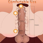 8.6 Inch Realistic Liquid Silicone Dildos With Big Swinging Balls, Sex Toys Lifelike Dildos For G Spot Anal, Vaginal Stimulation Dildo With Powerful Suction Cup Hands-Free Play For Couples
