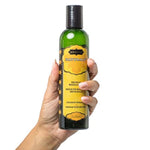 KAMA SUTRA Naturals Massage Oil Coconut Pineapple – 8 fl oz - Sore Muscle Massage Oil for Body - Natural Therapy Oil - Warming, Relaxing, Joint & Muscles - Sensual Massage for Couples, Women, and Men.