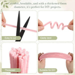 500 Pcs Pipe Cleaner Flower Kit, 5 Boho Colors, 12 Inch Chenille Stems