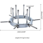 Anal Expander, Metal Butt Plug Adjustable Anal Plug Hollow Tunnel Butt Plug Spreader Anal Dilator Anal Sex Toys For Men Women
