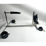 Heavy Sex Machine Duty Stainless Steel Bar Spreader With Dildo Hand Foot Collar Bondage Toture Rack Frame Handcuffs Bdsm Tie Set
