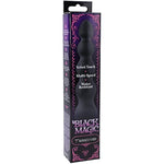 Doc Johnson Black Magic - 7 inch Ribbed Multi-Speed Vibrator - ABS Plastic with Smooth Velvet Touch Finish - Great for Internal and External Stimulation - Black