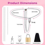 Female Chastity Devices With Metal Lock, Abstinence Bdsm Sex Belt, Adjustable Bondage Set Sex Toys For Women, Woman Forced Orgasm Belts, Anti-Derailment Women'S Chastity Strap Device
