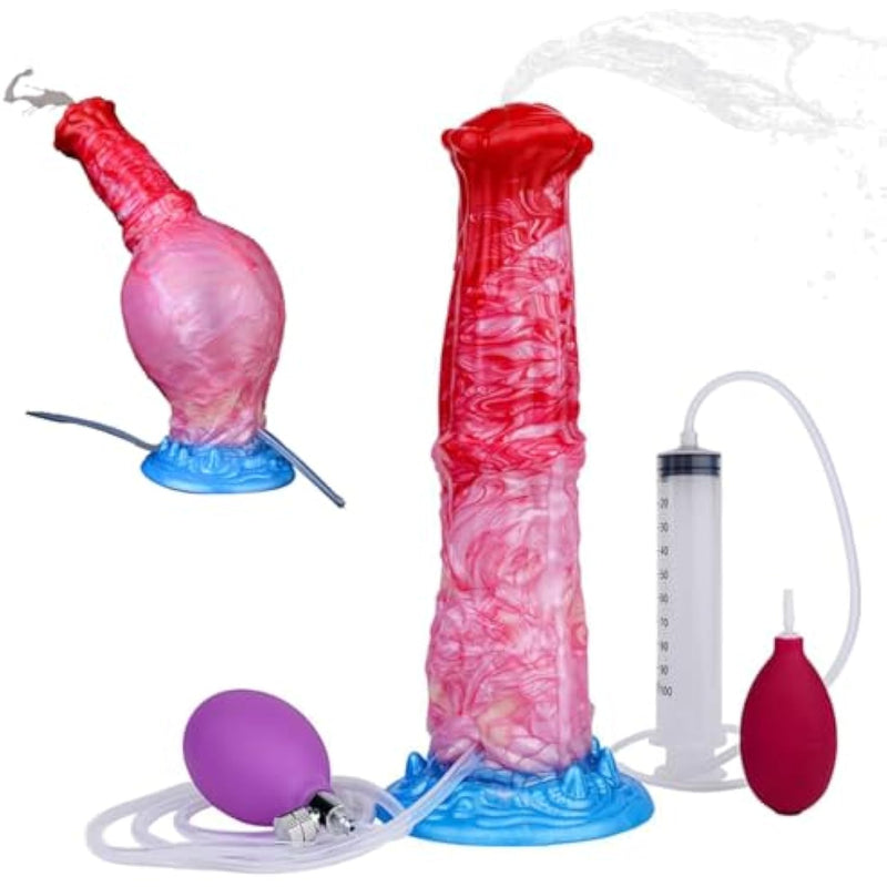 Horse Dildo Penis Vibrator Female Adult Erotica G Spot Anal Stimulator With Powerful Suction Cups Large Anal Play Plug Couple Gay Adult Sex Toys And Games (Pink)