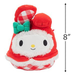 Hello Kitty- Licensed Kellytoy Plush - Collectible Soft & Squishy Stuffed Animal Toy - Add Glady To Your Squad - Gift For Kids, Girls & Boys - 8 Inch (Hello Kitty Red Plaid)