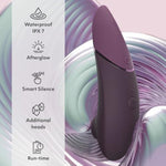 Next Purple 3D Pleasure Air Clitoris Stimulator & Pjur Aqua Water Based Personal Lubricant 3.4 Fl Oz - Female Sex Toys Bundle