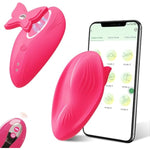 Wearable Panty Vibrator With Butterfly Magnetic Clip, App & Remote Control Vibrator, 9 Vibration Modes, Rechargeable Clitoral Stimulator Adult Sex Toys For Women