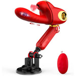 Portable Sex Machine Thrusting Automatic Sucking Rabbit G-Spot Vibrator For Women Pleasure Auto Clitoral Sex Toy Heating Wireless Vibrating Hands-Free Suction Cup Riding Dildo Leten Female Masturbator
