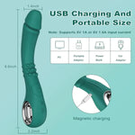 G Spot Vibrator Dildo Womens Sex Toys -10 Vibrations Modes & Click Super Mode Nipple Anal Vibrators, G Spot Clitoral Stimulation Adult Sex Toys, Female Sex Games Toy For Sexual Pleasure (Green)