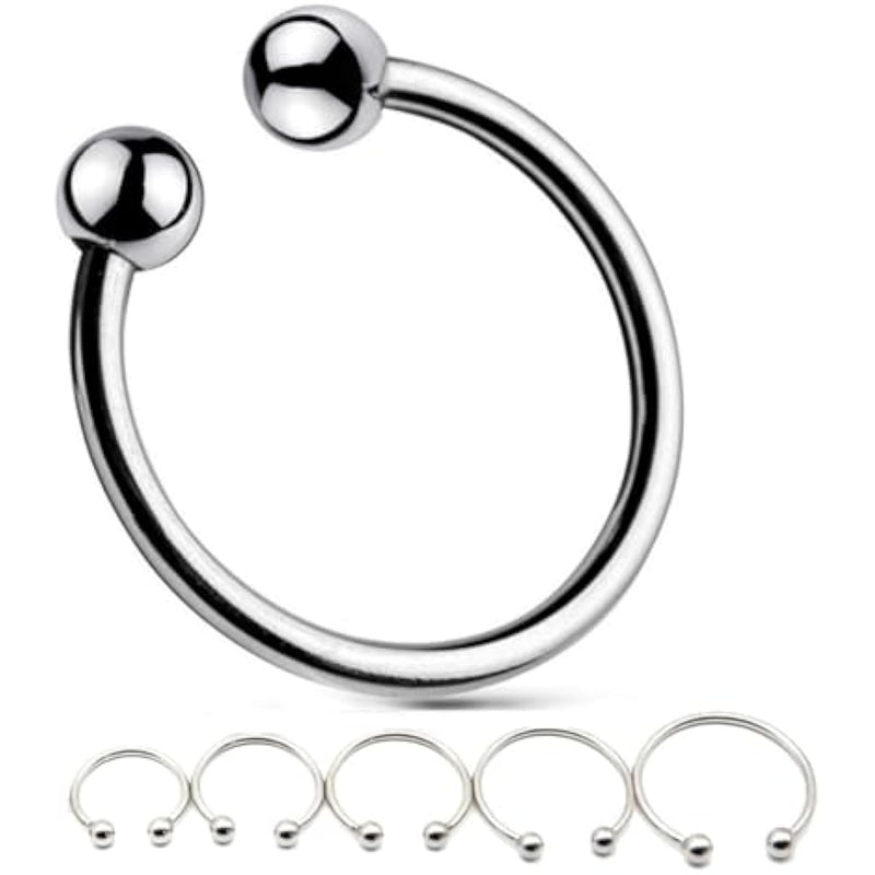 Stainless Steel Ring Cock Ring Metal Foreskin Retention Rings Cock Penis For Men Erection Longer Sex Toy For Men Delay Ejaculation Potency Increase 6 Pcs