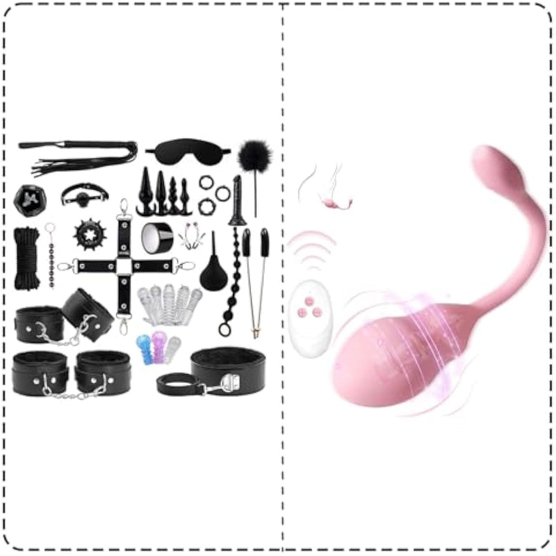 Inflatable Vibrator, Bdsm 33 Pcs Bondage Set