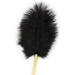 Sm Feather Tickler Black Soft Feather Tickler With Detachable Metal Handle Role Play Body Teasing Adult Toy