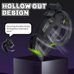 Male Chastity Cage With Belt, Chastity Device With 5 Sizes Rings And Invisible Lock For Man Penis Exercise Bondage Gear & Accessories Lightweight Adult Sex Toys(2D-Black)