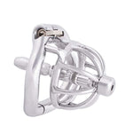 Chastity Locked Small Male Ergonomic Design Cock Cage With Urethral Tube T245 (45Mm M Size)
