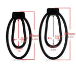 Male Chastity Device Set with 2 Pcs Penis Rings and Cock Cage for Men's Pleasure and Training